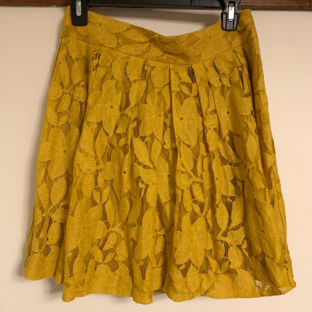Yellow Lace Skirt